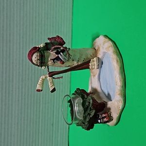 Yankee Candle Snowman Hockey Tea Light Candle Holder